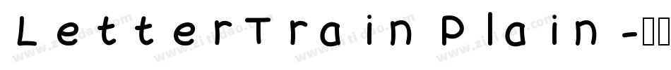 LetterTrain Plain字体转换